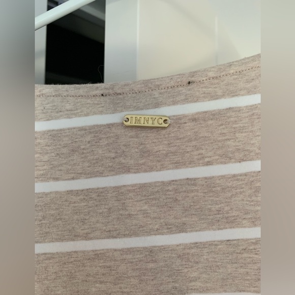 Beige and white striped dress size small - Picture 2 of 4